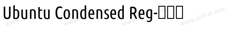 Ubuntu Condensed Reg字体转换